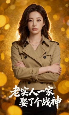 短剧《老实人一家娶了个战神》海报