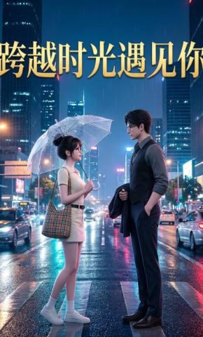 短剧《跨越时光遇见你》海报