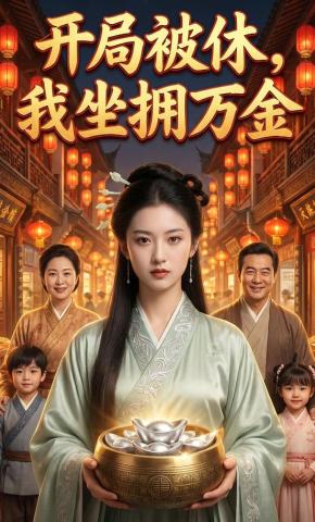 短剧《开局被休，我坐拥万金》海报