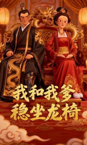 短剧《我和我爹稳坐龙椅》海报