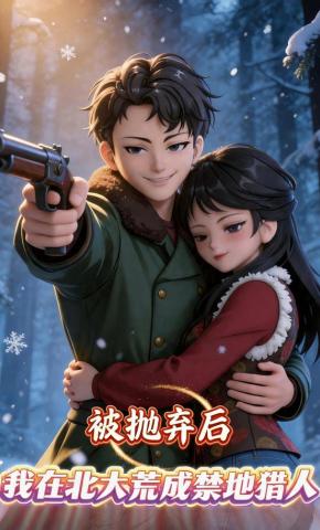 短剧《被抛弃后，我在北大荒成禁地猎人》海报