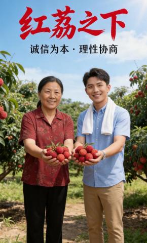 短剧《红荔之下》海报