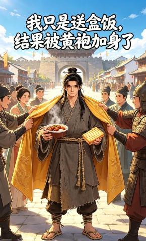 短剧《我只是送盒饭，结果被黄袍加身了》海报