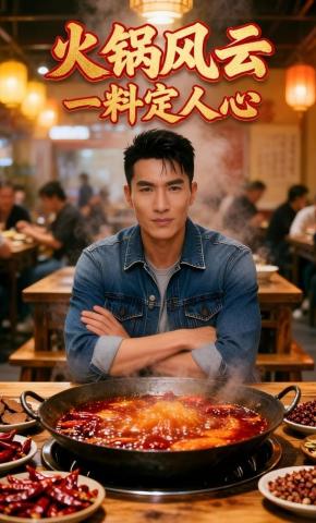 短剧《火锅风云一料定人心》海报