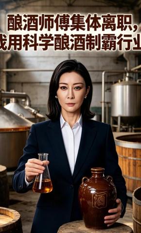 短剧《酿酒师傅集体离职，我用科学酿酒制霸行业》海报