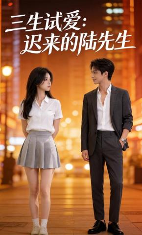 短剧《三生试爱：迟来的陆先生》海报