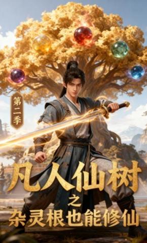 短剧《凡人仙树之杂灵根也能修仙第二季》海报