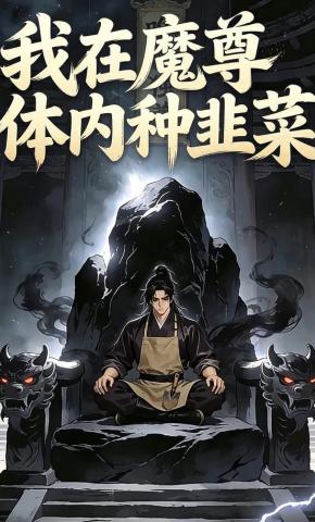 短剧《我在魔尊体内种韭菜》海报