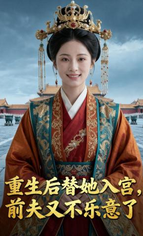 短剧《重生后替她入宫，前夫又不乐意了》海报