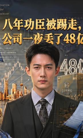 短剧《八年功臣被踢走，公司一夜丢了48亿》海报