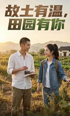 短剧《故土有温，田园有你》海报