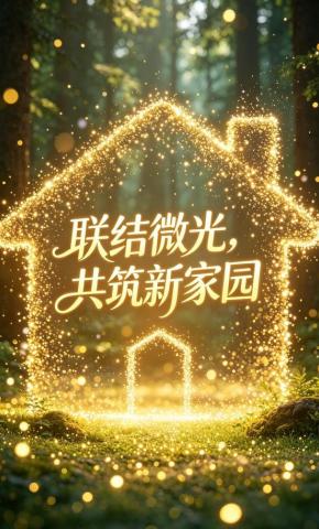 短剧《联结微光，共筑新家园》海报