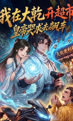 短剧《我在大乾开超市，皇帝哭求去飙车》海报