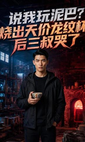 短剧《说我玩泥巴？烧出天价龙纹杯后三叔哭了》海报