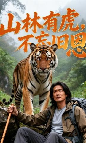 短剧《山林有虎，不忘旧恩》海报