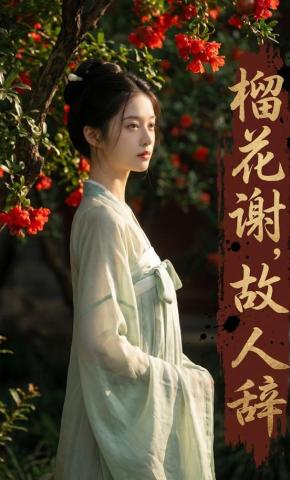 短剧《榴花谢，故人辞》海报