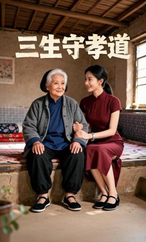 短剧《三生守孝道》海报