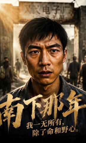 短剧《南下那年我一无所有，除了命和野心》海报