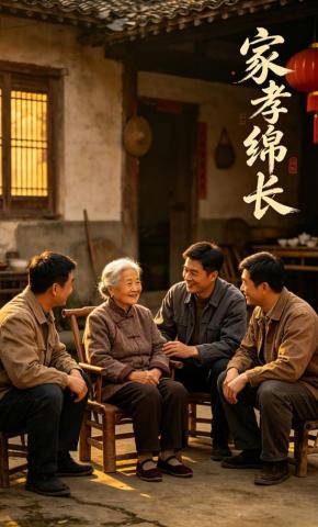 短剧《家孝绵长》海报