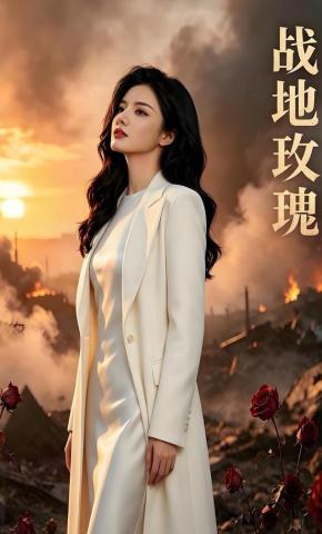 短剧《战地玫瑰》海报