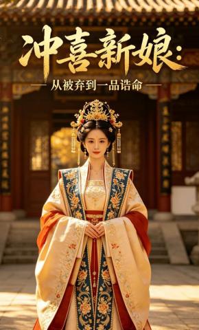 短剧《冲喜新娘：从被弃到一品诰命》海报