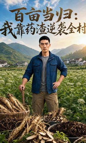 短剧《百亩当归：我靠药渣逆袭全村》海报