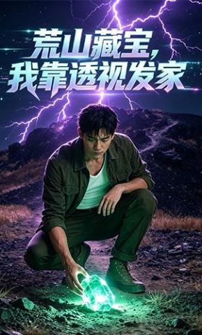 短剧《荒山藏宝，我靠透视发家》海报