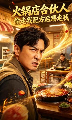 短剧《火锅店合伙人偷走我配方后踢走我》海报