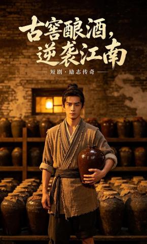 短剧《古窖酿酒，逆袭江南》海报