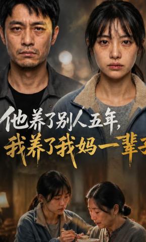 短剧《他养了别人五年，我养了我妈一辈子》海报
