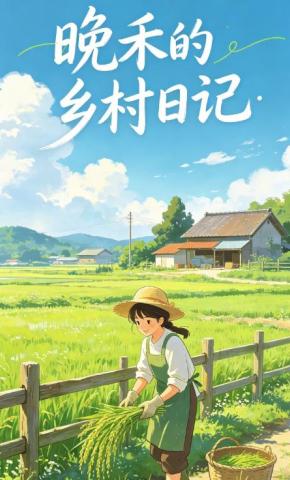 短剧《晚禾的乡村日记》海报