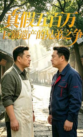 短剧《真假五百万 巨额遗产的兄弟之争》海报