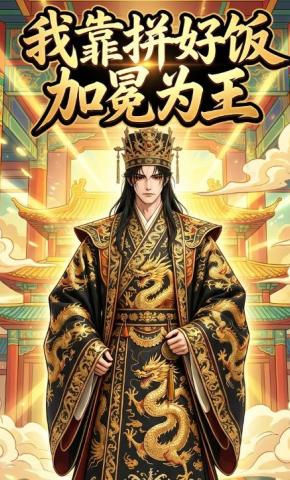 短剧《我靠拼好饭加冕为王》海报
