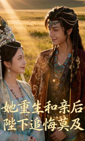 短剧《她重生和亲后，陛下追悔莫及》海报