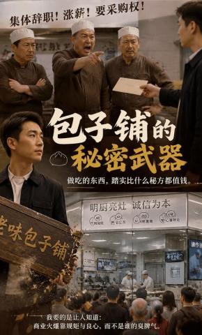 短剧《包子铺的秘密武器》海报