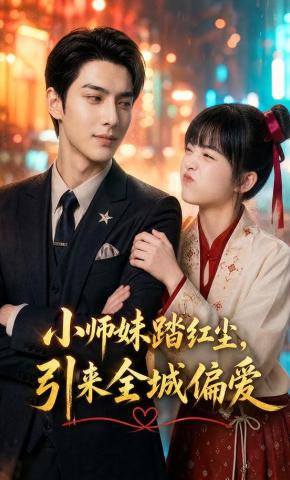 短剧《小师妹踏红尘，引来全城偏爱》海报