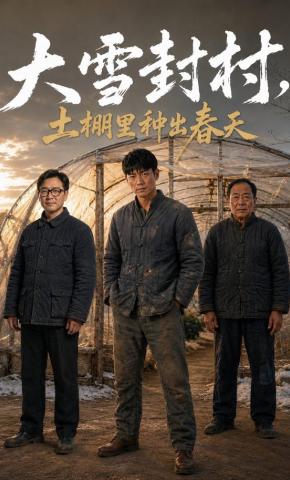 短剧《大雪封村，土棚里种出春天》海报