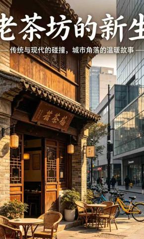 短剧《老茶坊的新生》海报