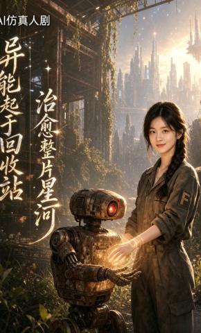 短剧《异能起于回收站治愈整片星河》海报