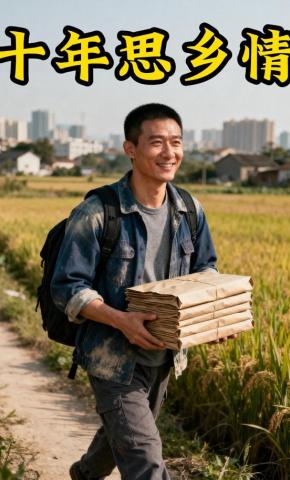 短剧《十年思乡情》海报