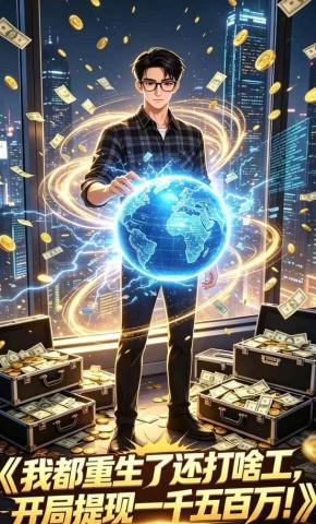短剧《我都重生了还打啥工，开局提现一千五百万》海报