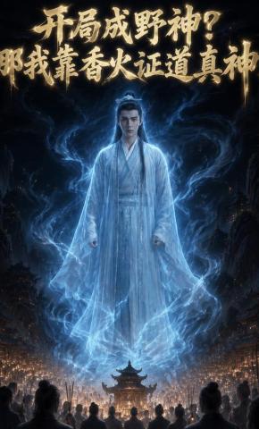 短剧《开局成野神？那我靠香火证道真神！》海报