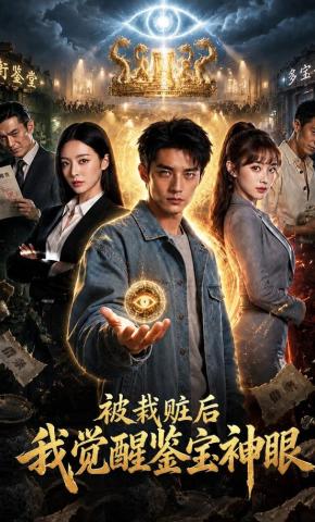 短剧《被栽赃后，我觉醒鉴宝神眼》海报