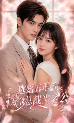 短剧《逃婚五年后，拐个总裁当老公》海报