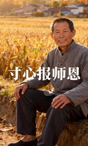 短剧《寸心报师恩》海报