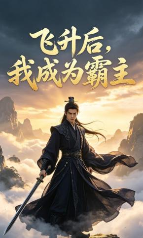 短剧《飞升后，我成为霸主》海报