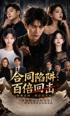短剧《合同陷阱：百倍回击》海报