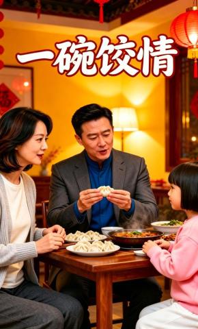 短剧《一碗饺情》海报