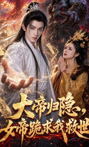 短剧《大帝归隐，女帝跪求我救世》海报