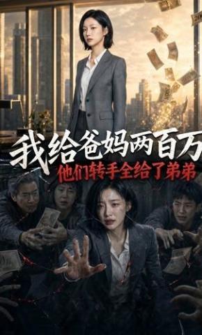 短剧《我给爸妈两百万，他们转手全给了弟弟》海报
